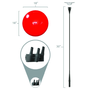 DuraBalloon Three Balloon Signacade Angle Bracket Kit